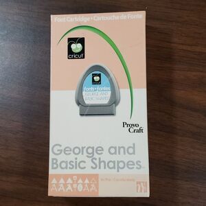GEORGE & BASIC SHAPES FONT Cricut - SIGN SLOTTED CHARM SILHOUETTE SHADOW‎